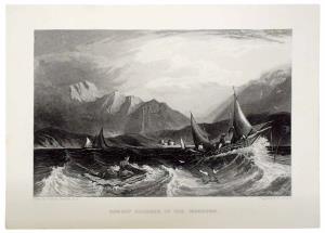 View - Salsette Fishing Boats Based on a sketch by R. M. Grindlay, shows the area north of
