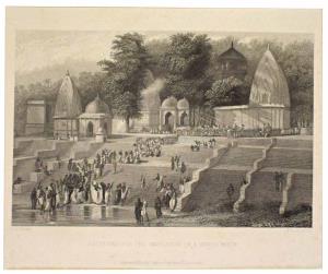 People - Bombay Presidency Preparing for the Immolation Based on a sketch of a sati in pro