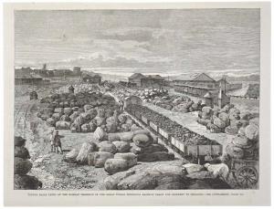 View - Bombay, ILN Bori Bunder Station, An extremely scarce view of Bori Bunder station, a