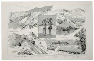 View - Bombay, TGI Making of the Railways near Khandala, Views of railway construction wor