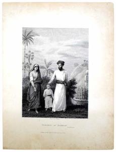 People - Bombay Parsees at Bombay, A View of a Parsee family at the base of Malabar Hill. 