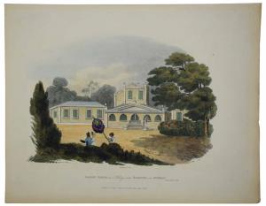 View - Bombay Presidency Garden-House in a Village near Baroche, in Guzerat, Here we see a