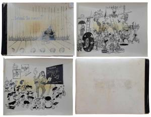 A book – ‘…..behind the scenes’. Satirical cartoons of the various departments in Air Indi