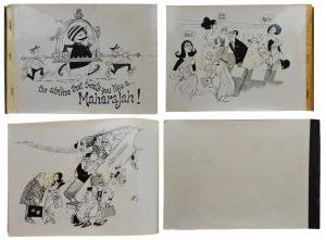 A book – ‘The Airline that treats you like a Maharajah!’ A book with satirical cartoons on