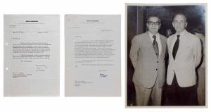 Two letters signed by Mr. J.R.D. Tata to Mr. Jal Cowasji – Includes one on his retirement 
