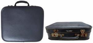 Grey colour Traveler Over night Bag with Air India logo, probably given to first class tra