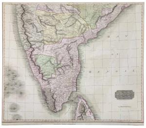 John Thomson, Southern Hindostan, London: Baldwin, Cradock, and Joy, 1817 ' 21 x 26 in (52