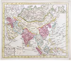Map of Aisa, Nieuwe kaart van Asia volgens de laatste ontdekkingen (New Map of Asia accord