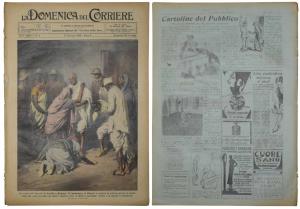 Author BHLTRAME A. - Gandhi's arrest in Bombay. Illusttated in color in the complete origi