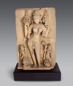 Saraswati, goddess of wisdom and music, plays an important role in Jain iconography, despi