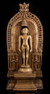 In this rare image, Mahavira, as suggested by the inscribed numbers 24, probably identifyi
