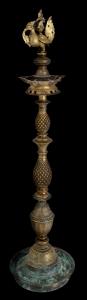 South Indian bronze and brass lamps come in a variety of forms and variations which have b