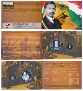 2015 Proof Set, Centenary Commemoration of Mahatma Gandhi’s Return from South Africa, set 