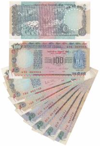 Assorted lot, Rupees 100, signed R. N. Malhotra (6) C. Rangarajan. About Very Fine to Abou