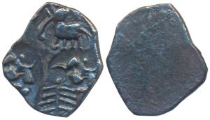 Archaic Punch Marked Coinage, attributed to Ashmaka Janapada, Godavari valley (c. 500-350 
