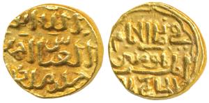 Muhammad Shah III bin Tughluq, Gold Tanka, 11.02g, Hazrat Delhi Mint, with the name of Cal