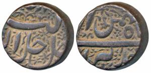 Akbar, Silver Rupee, Berar Mint, Ilahi type, Month Bahman (KM 93.6). Extremely Fine, Rare.
