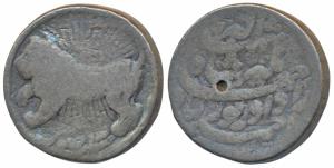 Jahangir, Silver Zodiac Rupee, 11.05g, Ahmedabad Mint, Leo sign, obv. a lion emerging from