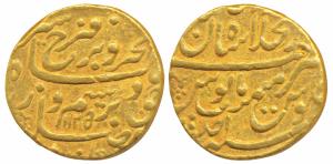 Farrukhsiyar, Gold Mohur, 10.88g, Dar-ul-Khilafat Shahjahanabad Mint, AH 1125/Ahd (KM 390.