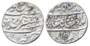 Ahmed Shah Bahadur (AH 1161-1166; 1748-1754 AD), Silver Rupee, 11.23g, Akbarabad Mint, RY 