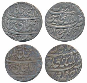 Nawab Ahmed Khan Bangash (AH 1164-1185; 1750-1771 AD), Silver Rupee, 11.28g, Ahmadnagar Fa