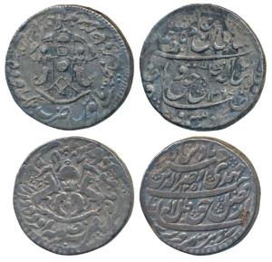 Wajid Ali Shah (AH 1263-1272; 1847-1856 AD), Silver Rupee, 11.14g, Mulk Awadh Bait-us-Sult