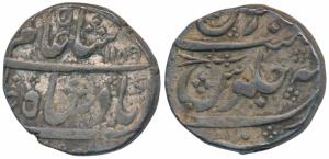 Nizam Ali Khan (AH 1175-1218; 1761-1803 AD), Silver Rupee, 11.20g, in the name of Shah Ala
