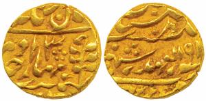 Man Singh II (AH 1341-1369; 1922-1949 AD), Gold Mohur, 10.8g, with the name of George V, A