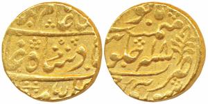 Mughal issue, Gold Mohur, 10.85g, Sawai Jaipur Mint, in the name of Shah Alam II, RY 18 (K