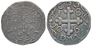 Diu, Joao as Prince Regent, Silver Rupia (600 Reis), 7.48g, 1806, obv. crowned arms, rev. 