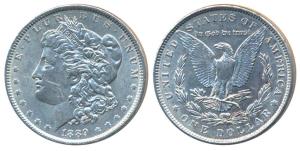 United States of America, Silver Morgan Dollar, 1889 (KM 110). Extremely Fine.