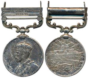 India General Service Medal, George V, Silver, North West Frontier 1930-31 bar, awarded to