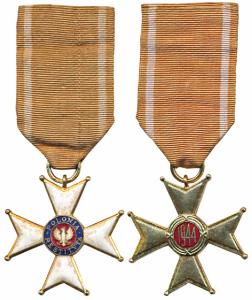 Poland, Order Officer's Cross of the Order of Polonia Restituta, 1944, Warsaw, Maltese cro
