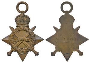 First World War, 1914-15 Star, Bronze Medal, awarded to No. 1083 Sepoy Munshi 3/ Kasmir Ri