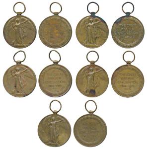 Victory Medal 1914-1919, awarded to No. 3060, Sepoy Nanda, 37 Dogras; awarded to No. 818, 