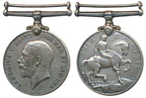 British War Medal 1914-18, George V, Silver, awarded to 4875 Lance Naik Phagga Singh, 2-23
