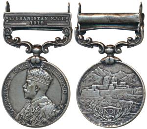 India General Service Medal, George V, Silver, Afghanistan North West Frontier 1919, award