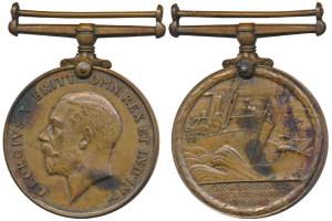 Mercantile Marine War Medal, George V, Bronze, awarded to Adam Hasson (MYB 169). Very Fine