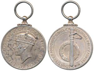 Colonial Police Long Service and Good Conduct Medal, Silver, George VI, awarded to 2151 Co