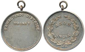 Army Sports Control Board A.S.C.B., Silver Medal, 27.3g, obv. A.S.C.B. India within laurel