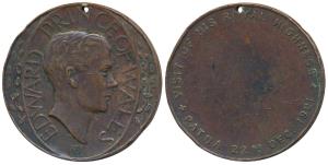 Visit of His Royal Highness, Bronze Medal, Edward Prince of Wales visit to Patna, 22nd Dec