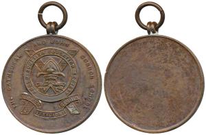 The Cathedral & John Connon School, Copper Medal, obv. logo of the school with Anglo Scott