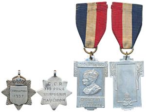 George VI and Queen Elizabeth Coronation, Aluminum Medal, obv. conjoined busts of George V