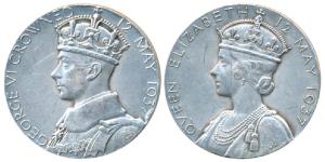 George VI Coronation Medal, Silver, 18.54g, 12th May 1937, obv. crowned bust of George VI,