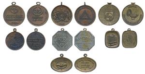 Assorted Medals of various companies, Lathia Rubber Mfg. Co. Pvt. Ltd., Copper Medal, For 