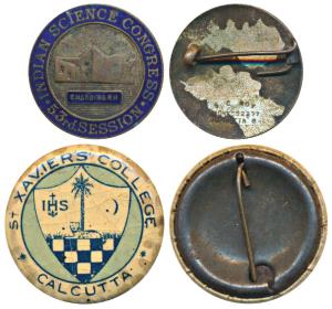 St. Xavier College, Calcutta, Tin badge; 53rd Session of the Indian Science Congress Chand