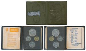 1969 Uncirculated Set, Gandhiji Birth Centennial, set of 4, 20 Paise to Rupees 10. In imma