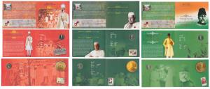 All single commemorative coin in mint Pakaging, all Rupees 5, 2012 60 Years of India Gover