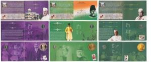 All single commemorative coin in mint Pakaging, all Rupees 5, 2012 150th Birth Anniversary