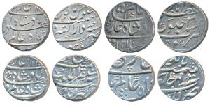 Shah Alam Bahadur, Silver Rupee (4), 11.34g, Mustaqir-al-Mulk Akbarabad Mint, AH 1120/2, (